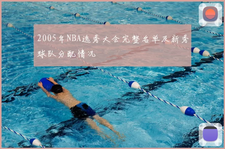 2005年NBA选秀大会完整名单及新秀球队分配情况