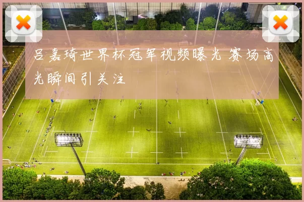 吕嘉琦世界杯冠军视频曝光 赛场高光瞬间引关注